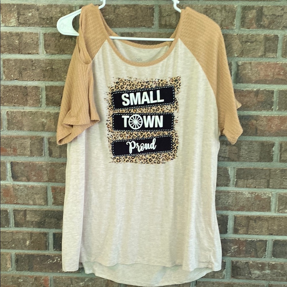 Small Town Proud Women's Tan Top